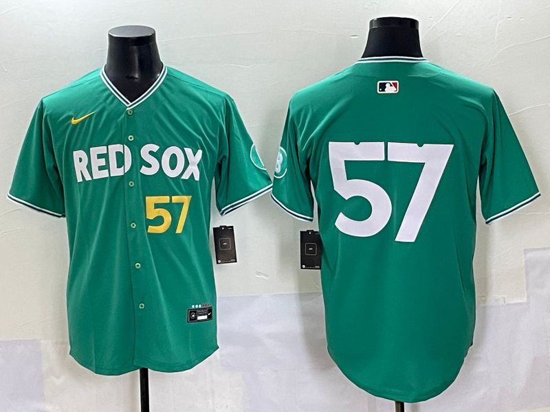 Men 2025 Boston Red Sox #57 No Name Dark Green Joint Name Nike MLB Jersey style 5->boston red sox->MLB Jersey